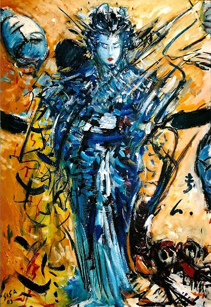 TURANDOT, Öl auf Leinen, 100 x 80 cm